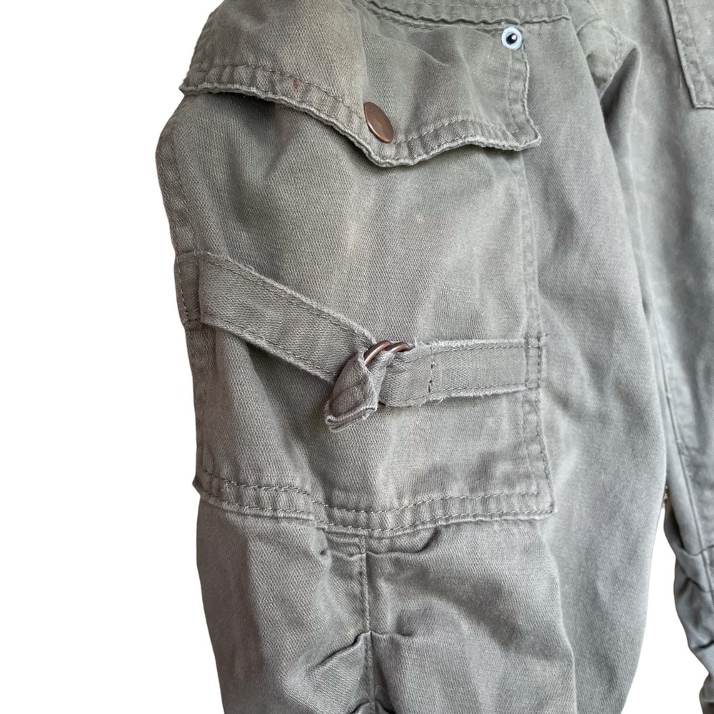 Da-nang low rise cargo pants in olive green Y2K - Picture 5 of 15